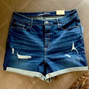 High Waisted Denim Shorts